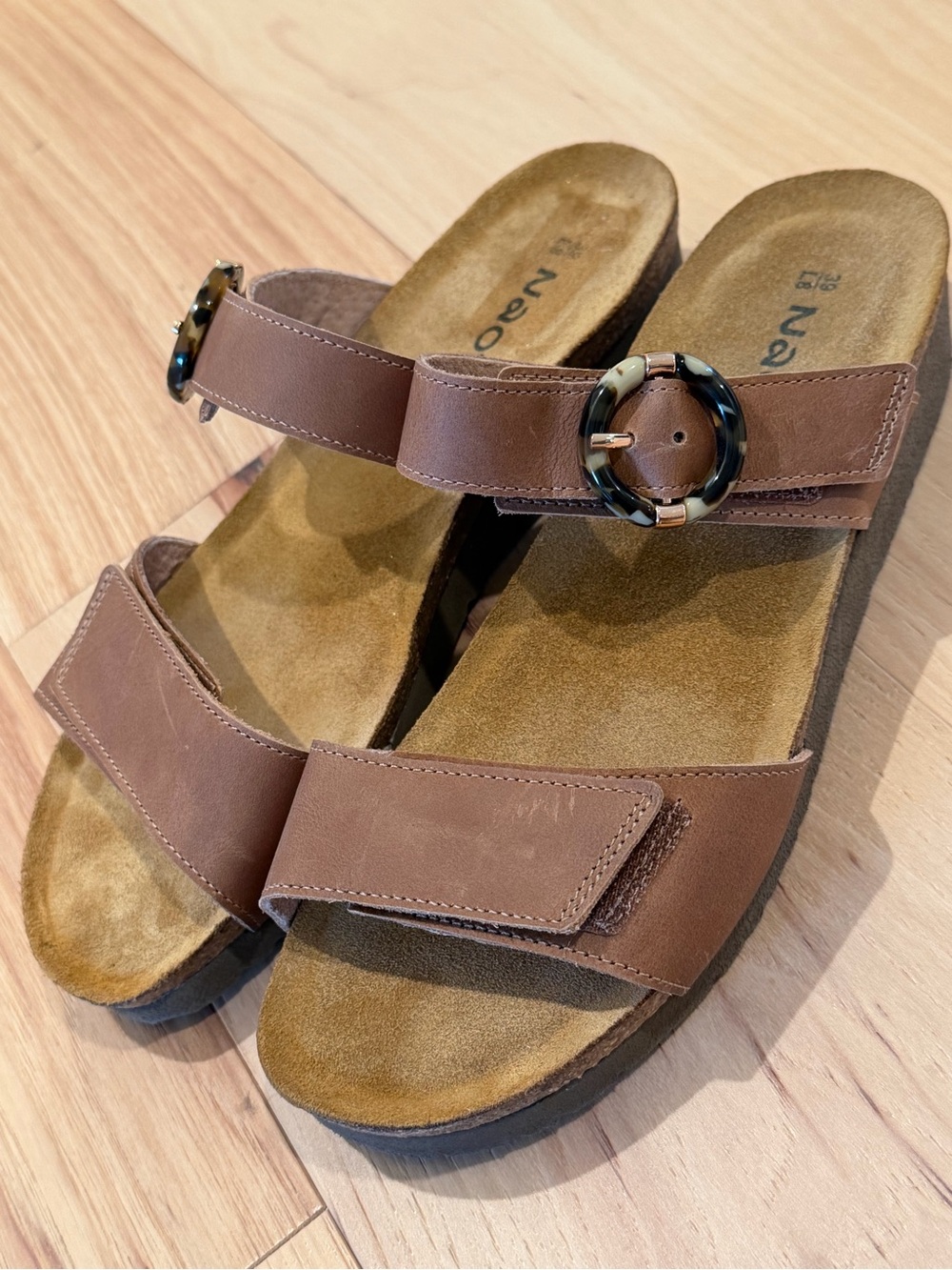 Naot Anabel Wedge Slide In Sandals NWOT